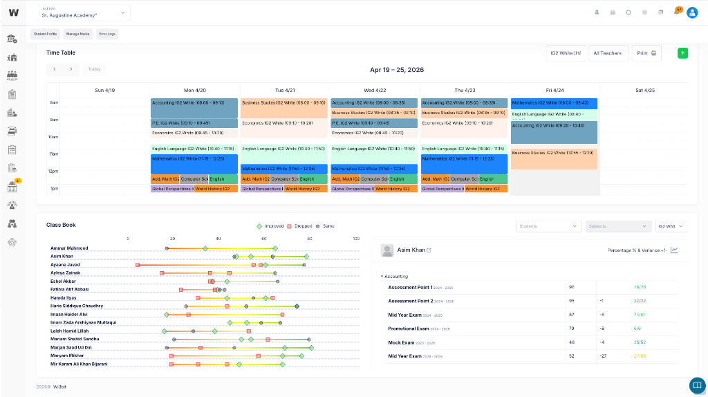 Timetable Dashboard